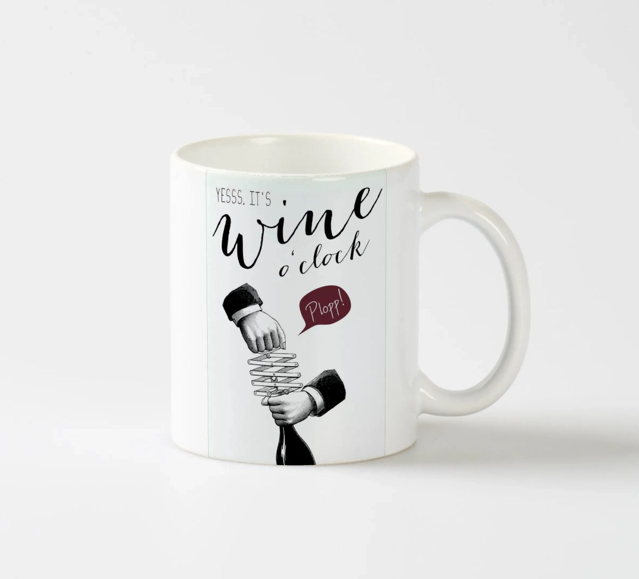 Wine o'clock tazza in ceramica da Amy & Kurt