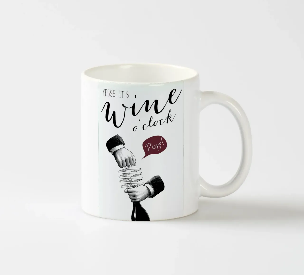 Wine o'clock tazza in ceramica da Amy & Kurt