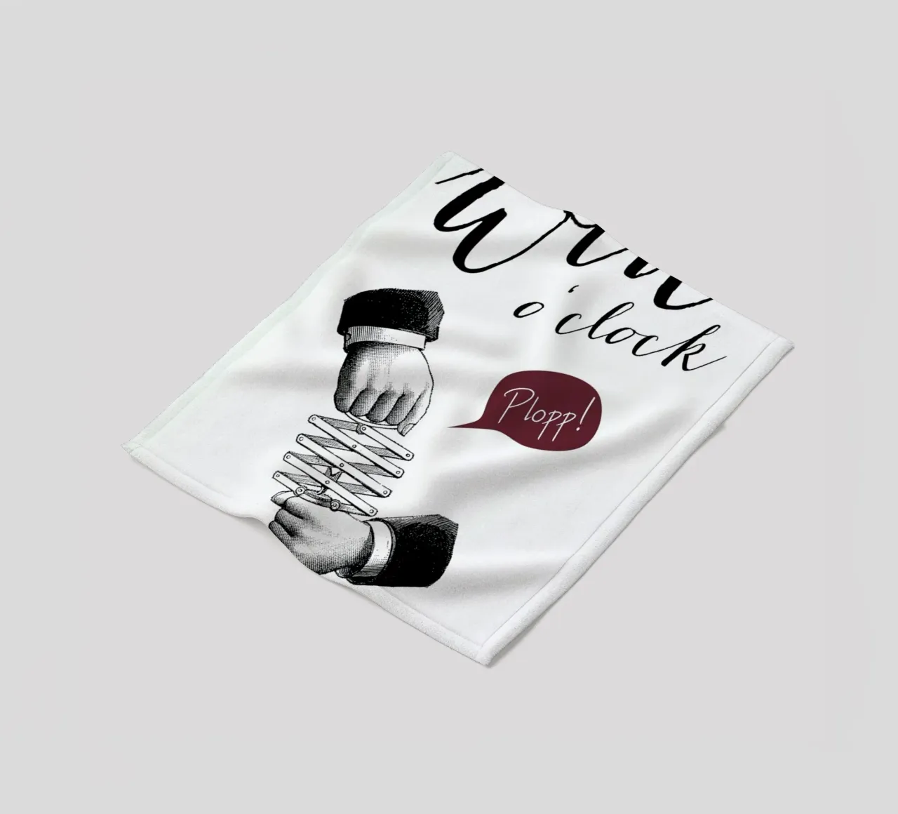 Wine o'clock coperta in pile da Amy & Kurt