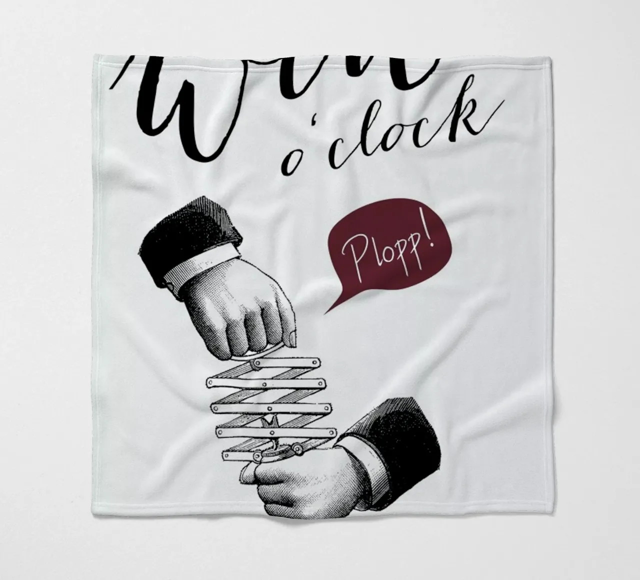 Wine o'clock coperta in pile da Amy & Kurt