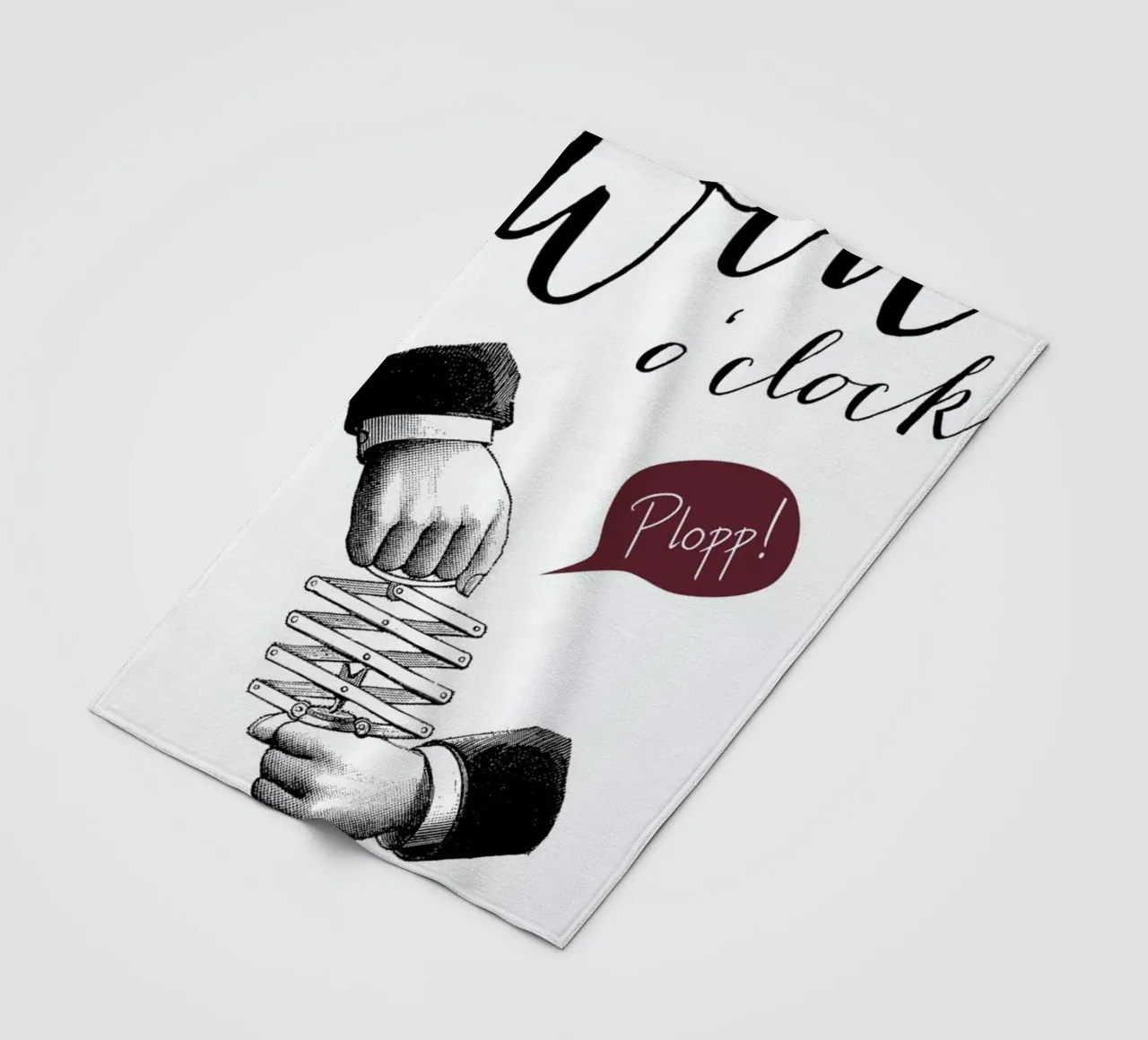 Wine o'clock coperta in pile da Amy & Kurt