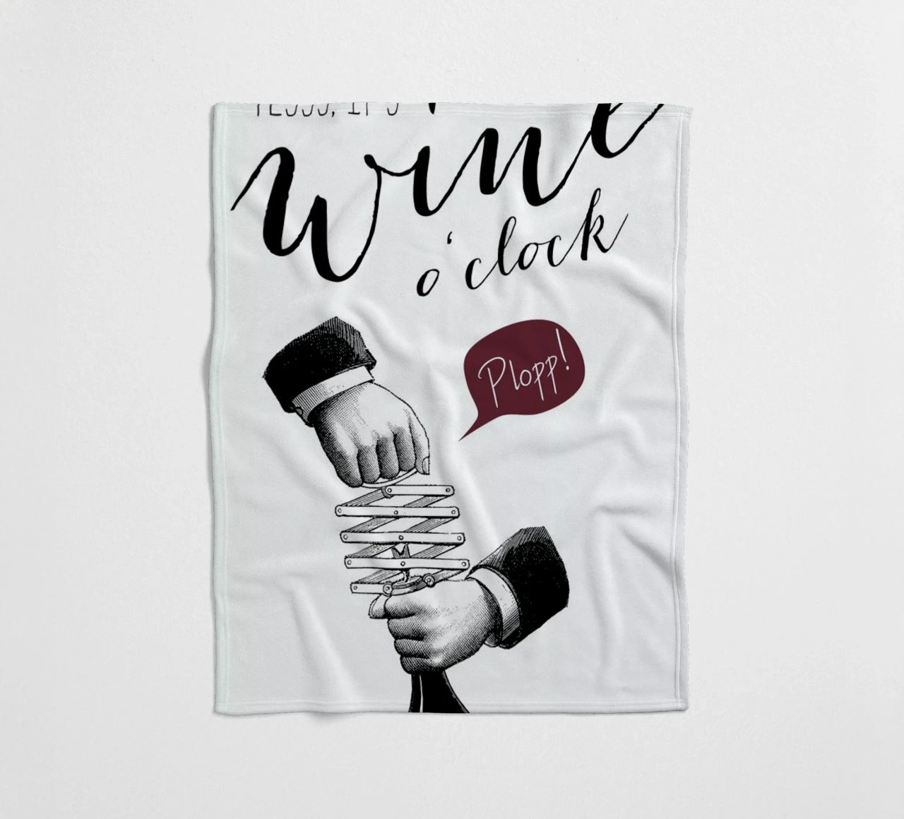 Wine o'clock coperta in pile da Amy & Kurt