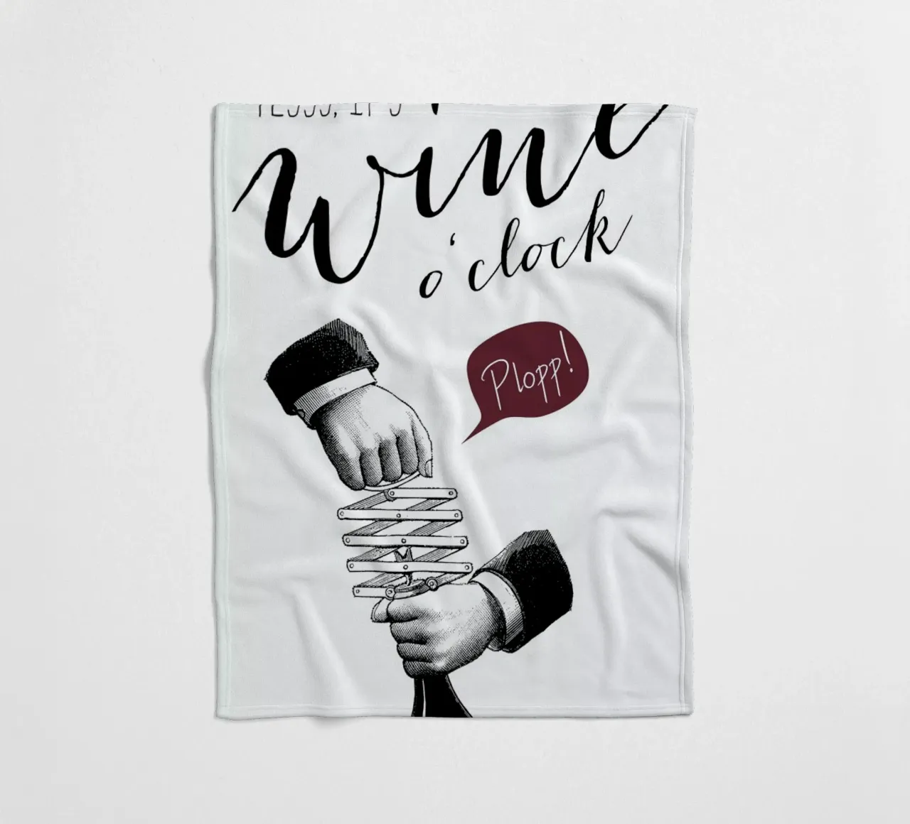 Wine o'clock coperta in pile da Amy & Kurt