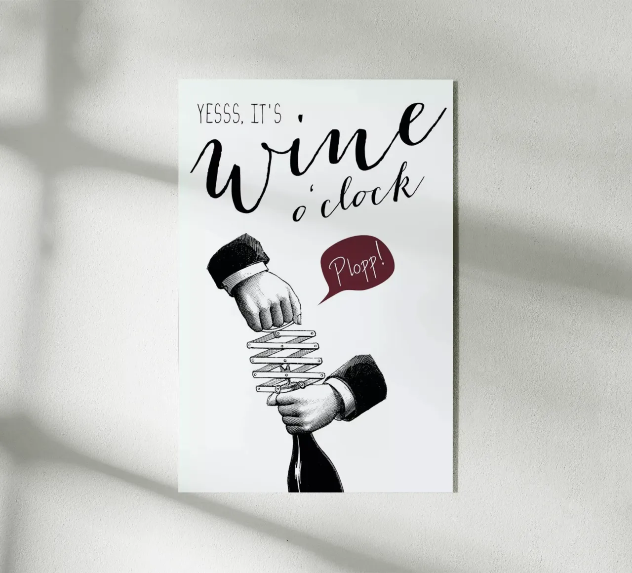 Wine o'clock plexiglass da Amy & Kurt