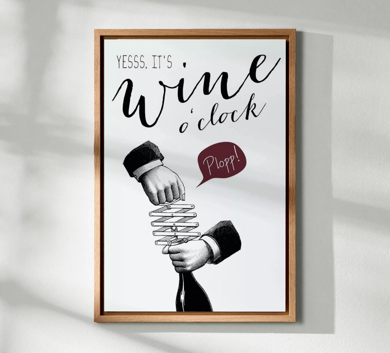 Wine o'clock alluminio dibond da Amy & Kurt
