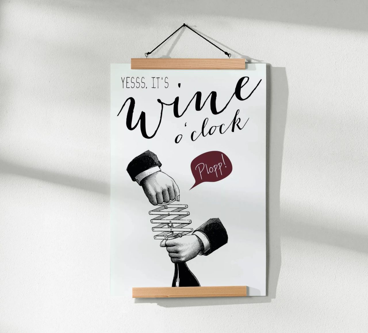 Wine o'clock poster da Amy & Kurt