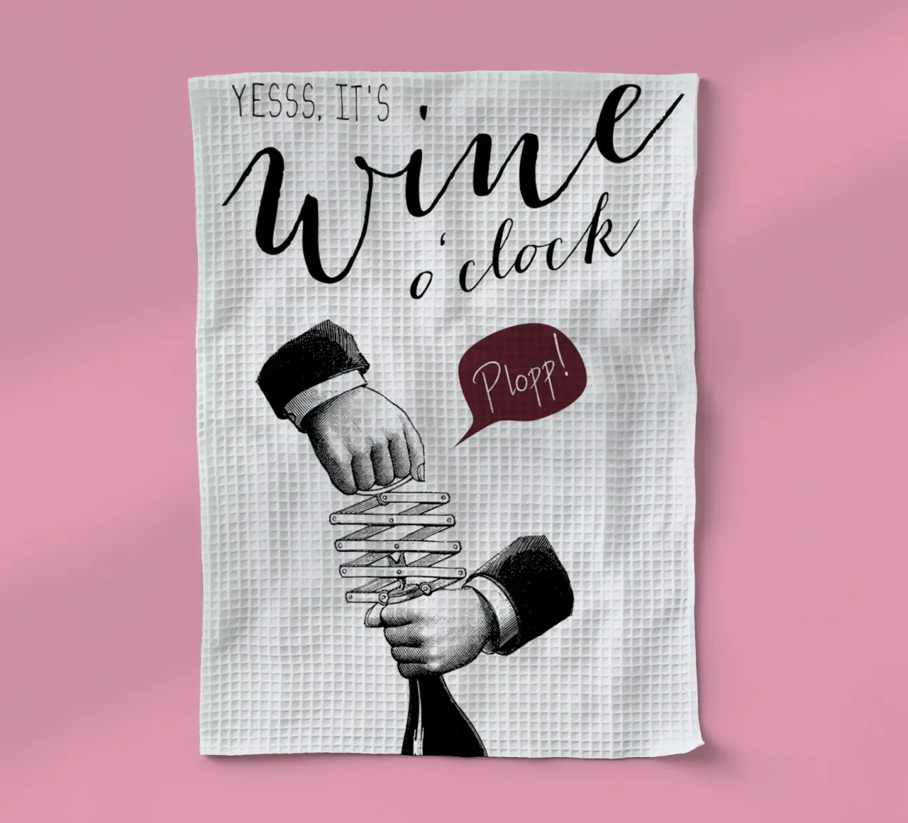 Wine o'clock canovaccio da cucina da Amy & Kurt