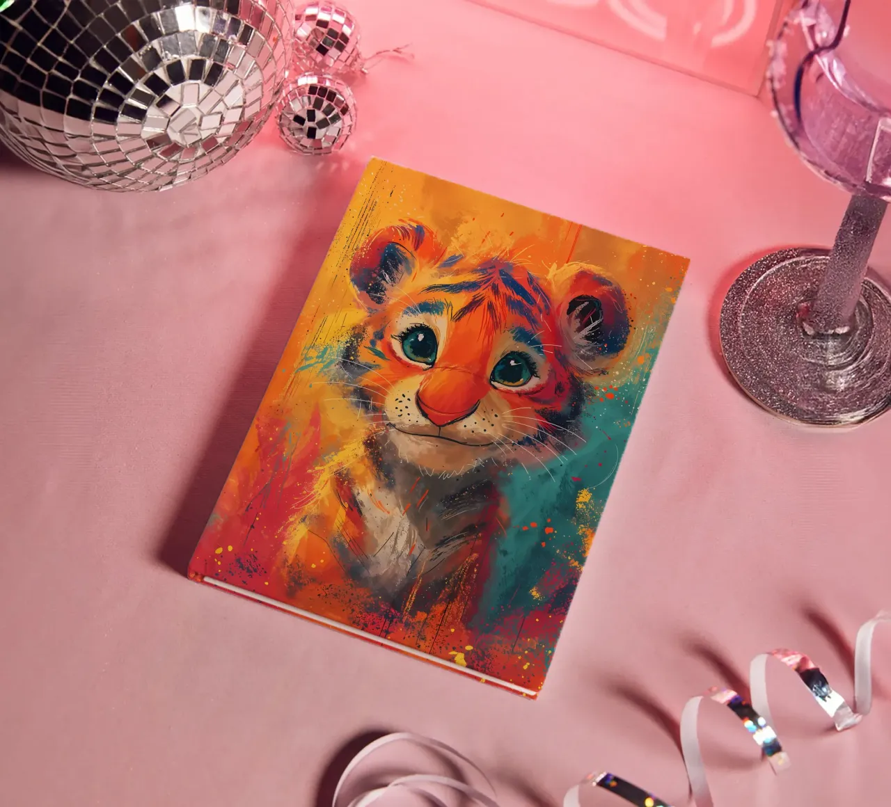Tiger Cub Glow notebook by Manh beo