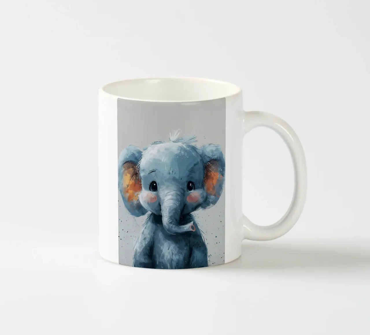 Piccolo elefante blu tazza in ceramica da Manh beo