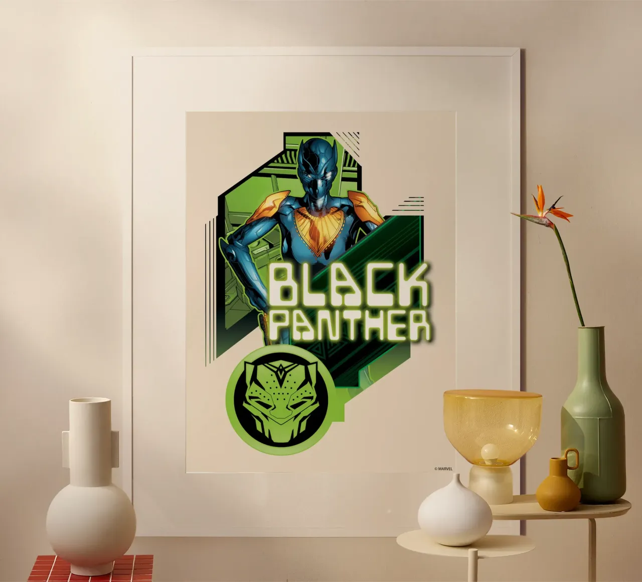 Black Panther carta hahnemühle da MARVEL Designs by JUNIQE
