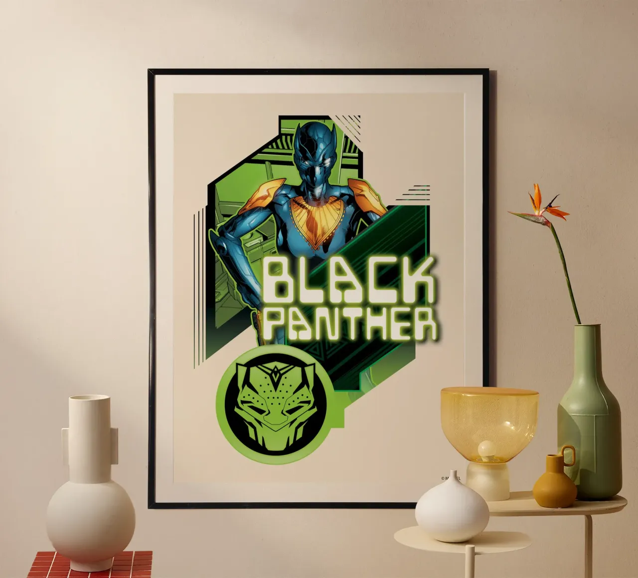 Black Panther carta hahnemühle da MARVEL Designs by JUNIQE