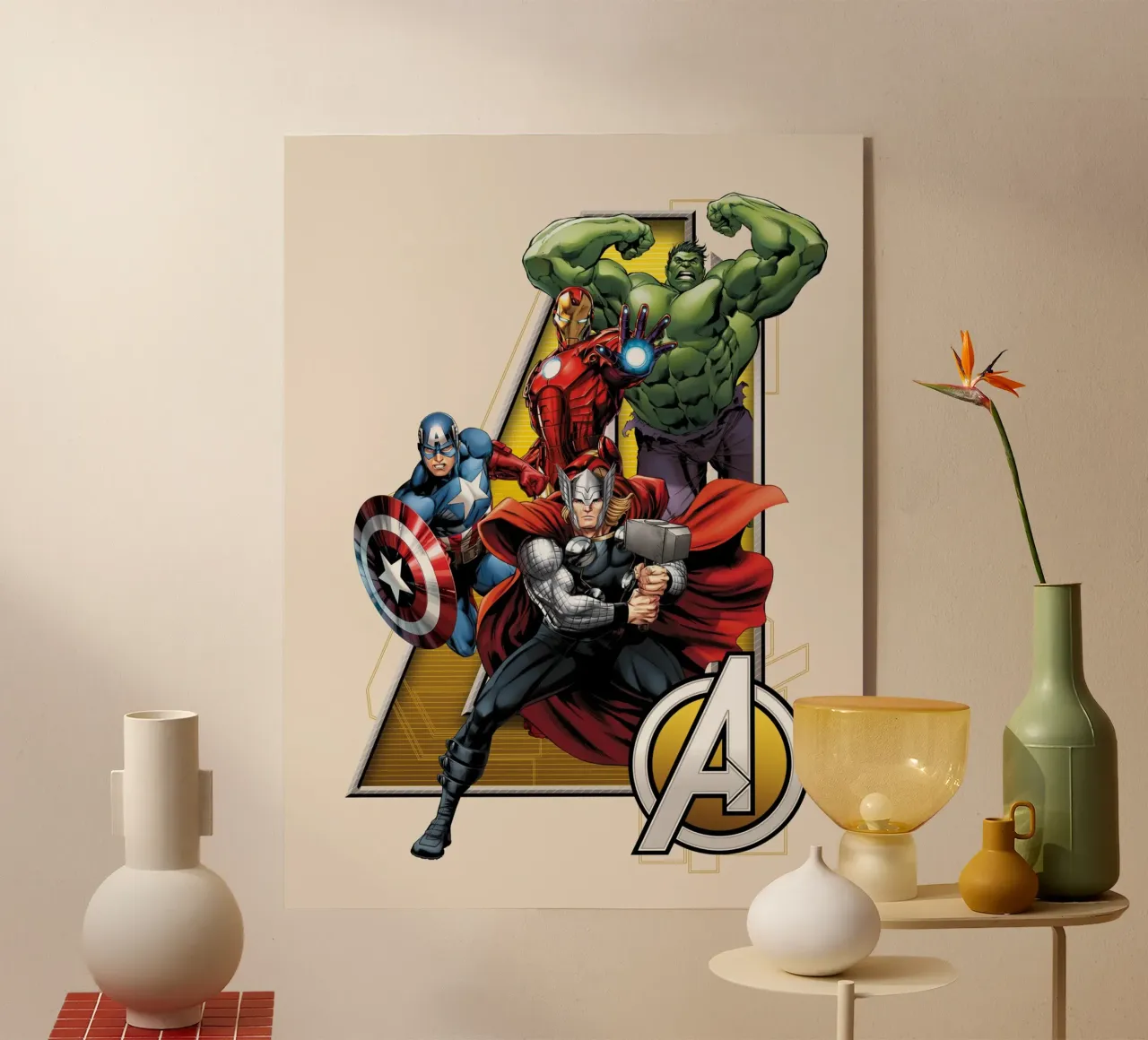 Die mächtigen Avengers plexiglass da MARVEL Designs by JUNIQE