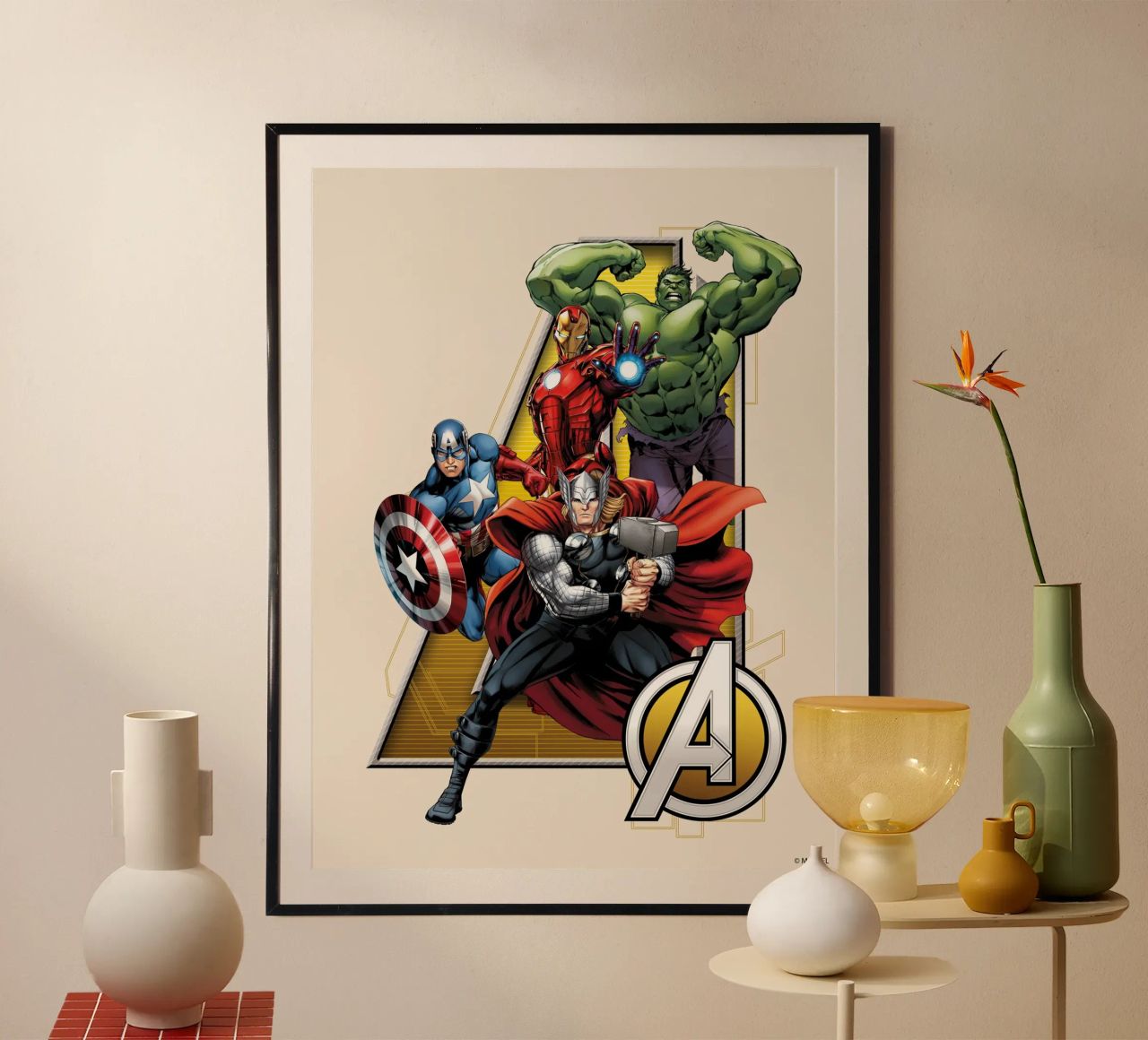 Die mächtigen Avengers Poster von MARVEL Designs by JUNIQE