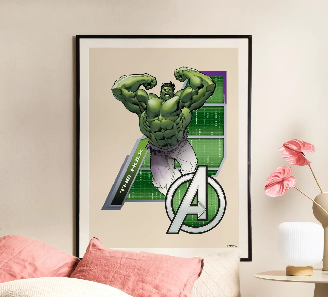 The Hulk - Avengers carta hahnemühle da MARVEL Designs by JUNIQE