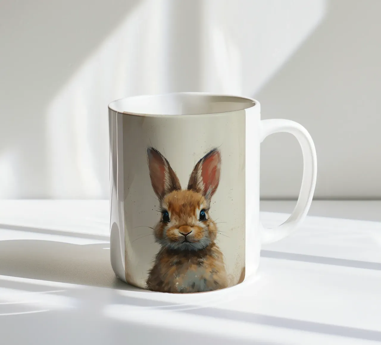Sguardo caldo da coniglietto tazza in ceramica da Manh beo