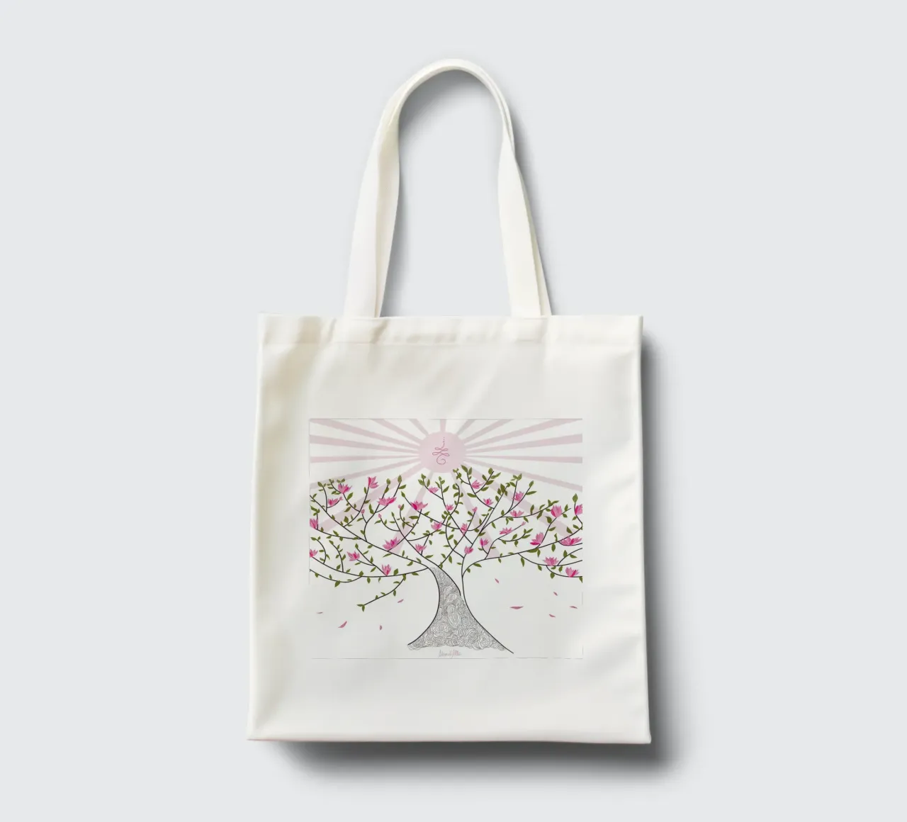 Tree of life borsa in juta da Mandalla Illustration