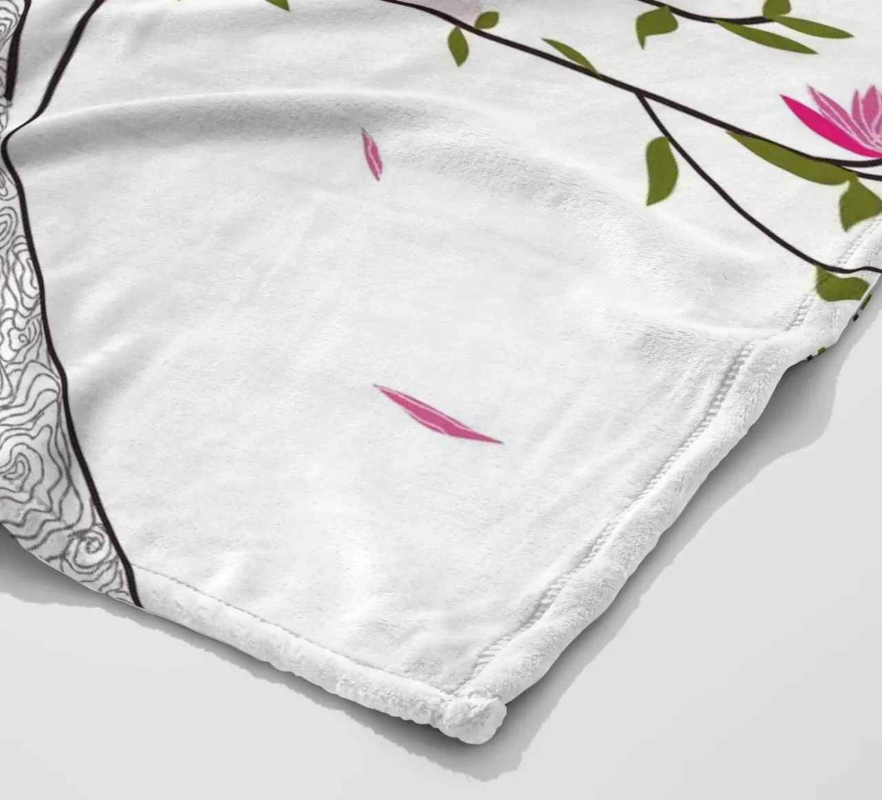 Tree of life coperta in pile da Mandalla Illustration