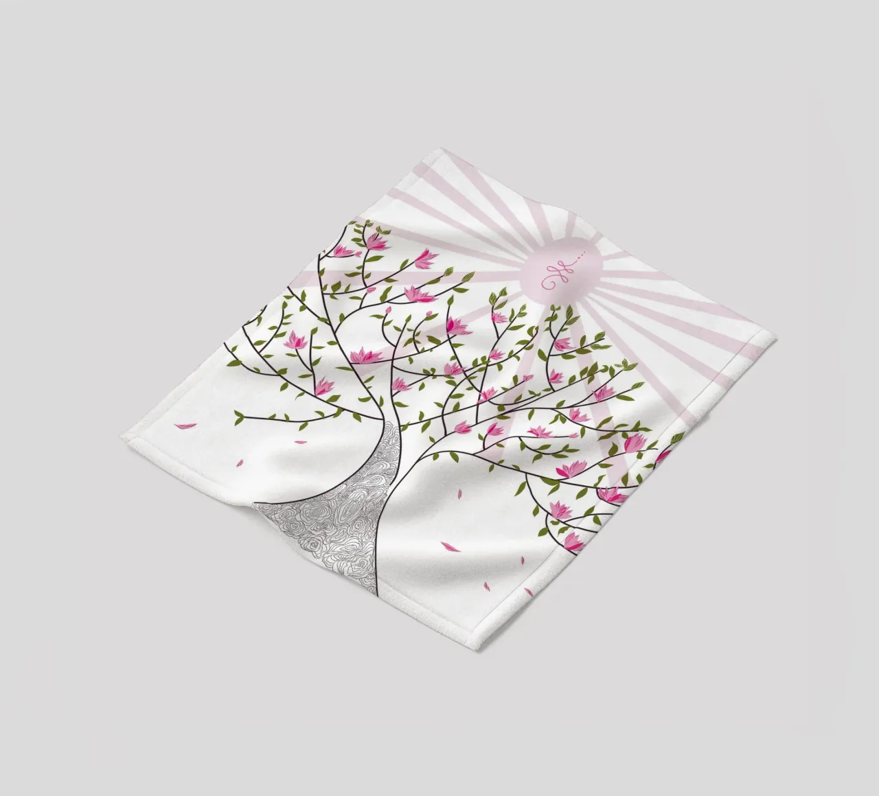 Tree of life coperta in pile da Mandalla Illustration