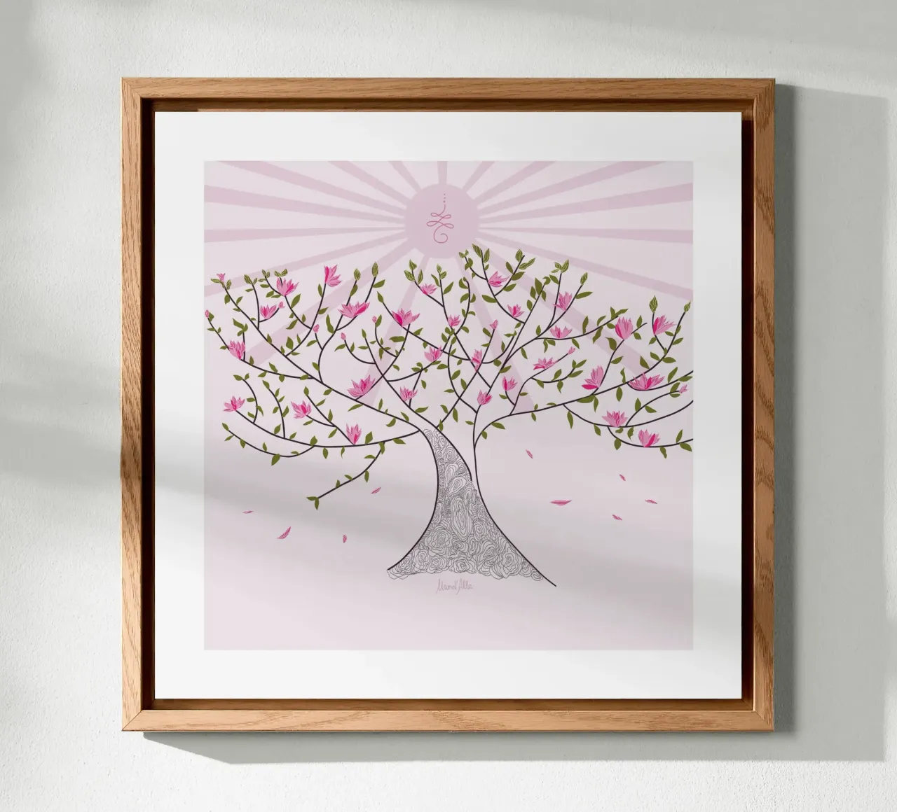 Tree of life alluminio dibond da Mandalla Illustration