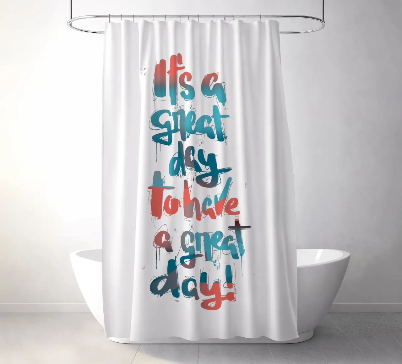 It's a great day to have a great day! rideau de douche de LIMITED EDITION LETTERS