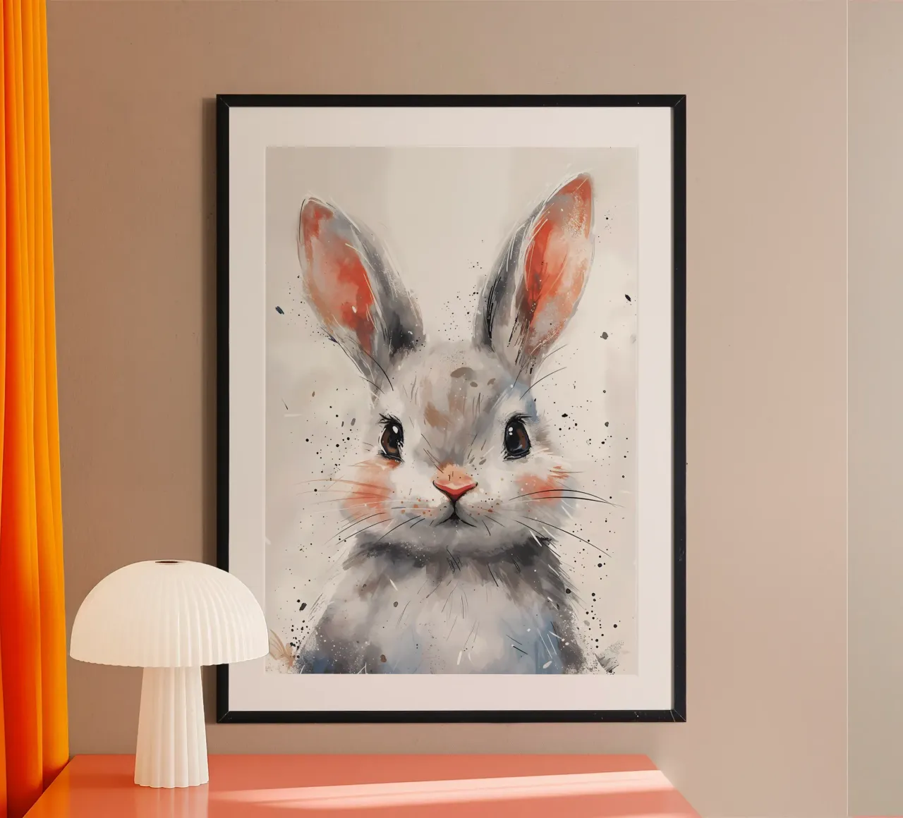Whiskered Fluff - Gentle Bunny Art hahnemühle by Manh beo