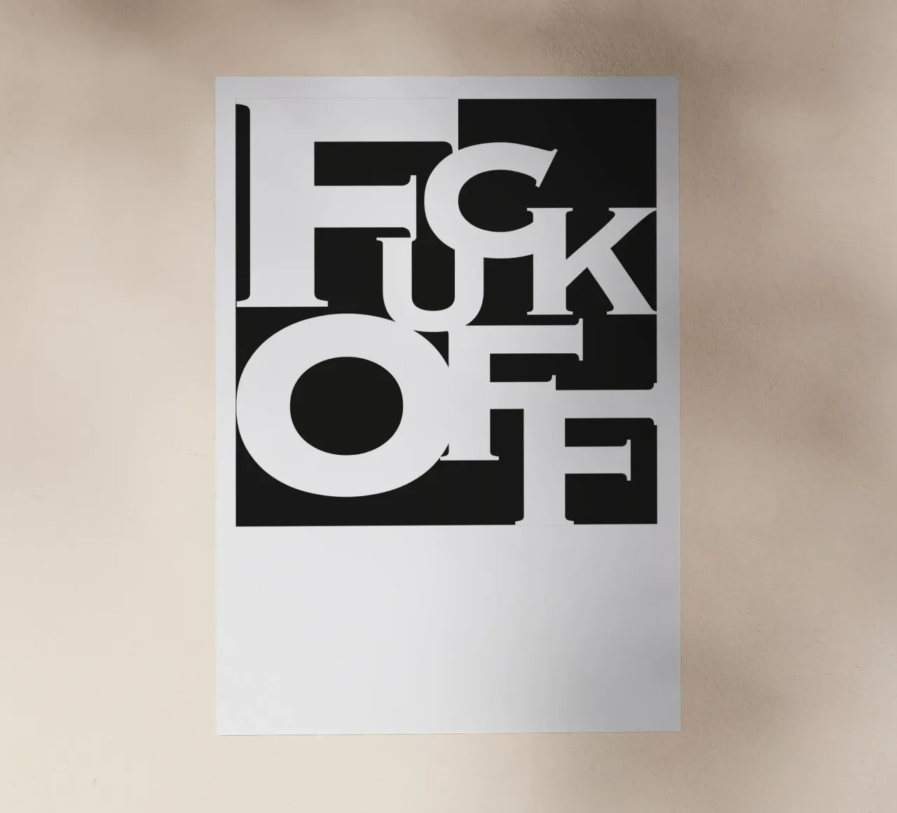 Typografie backlit film by Flo Klein