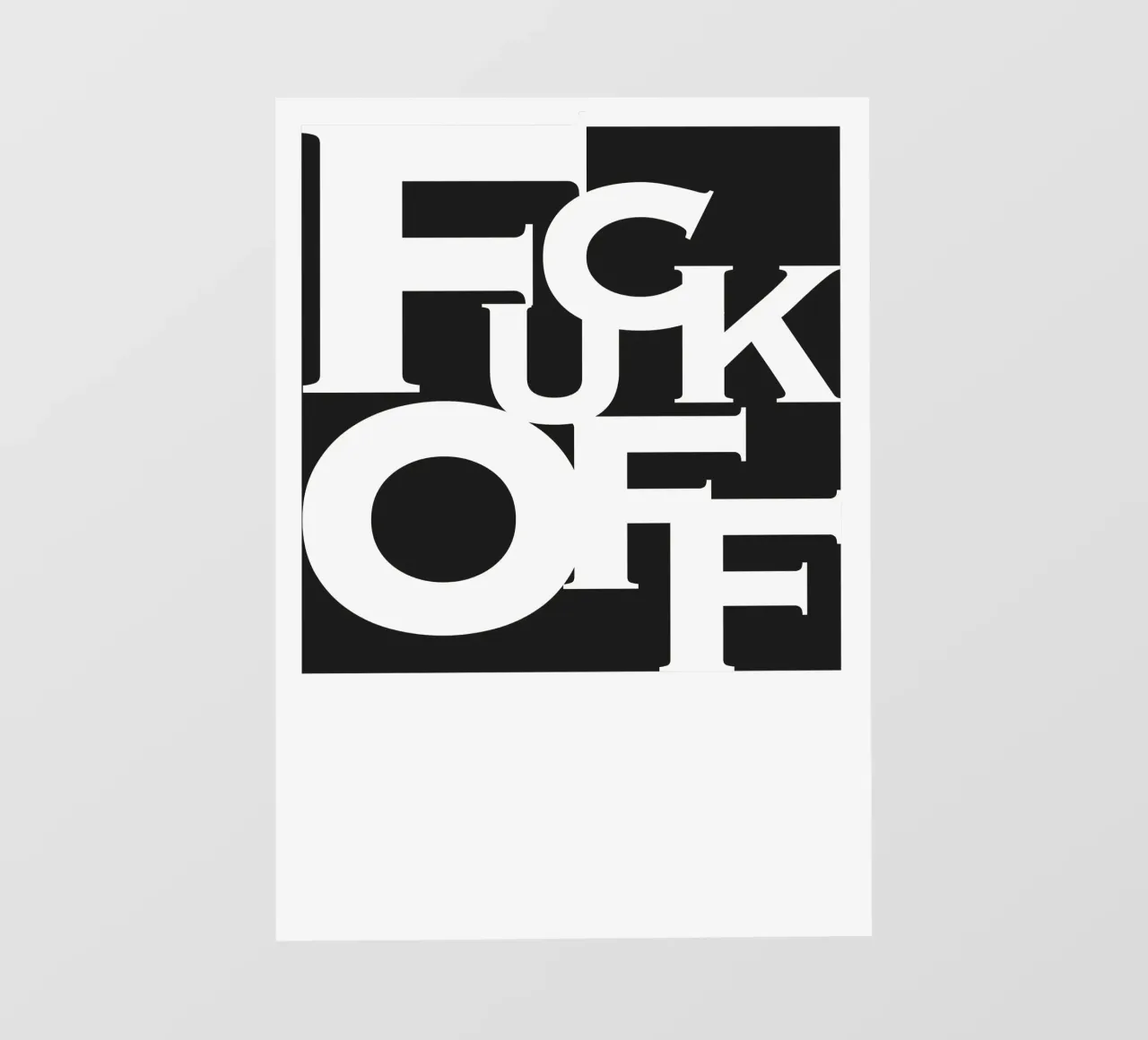 Typografie bâche pvc de Flo Klein