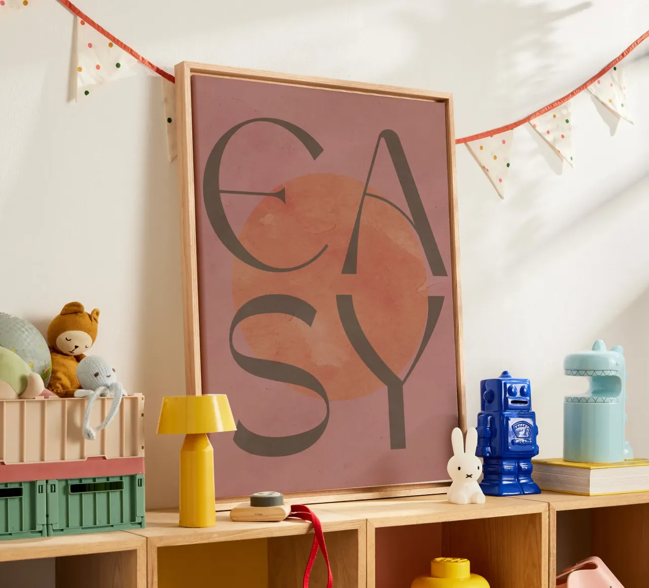 Easy No 1 canvas met Baklijst van treechild