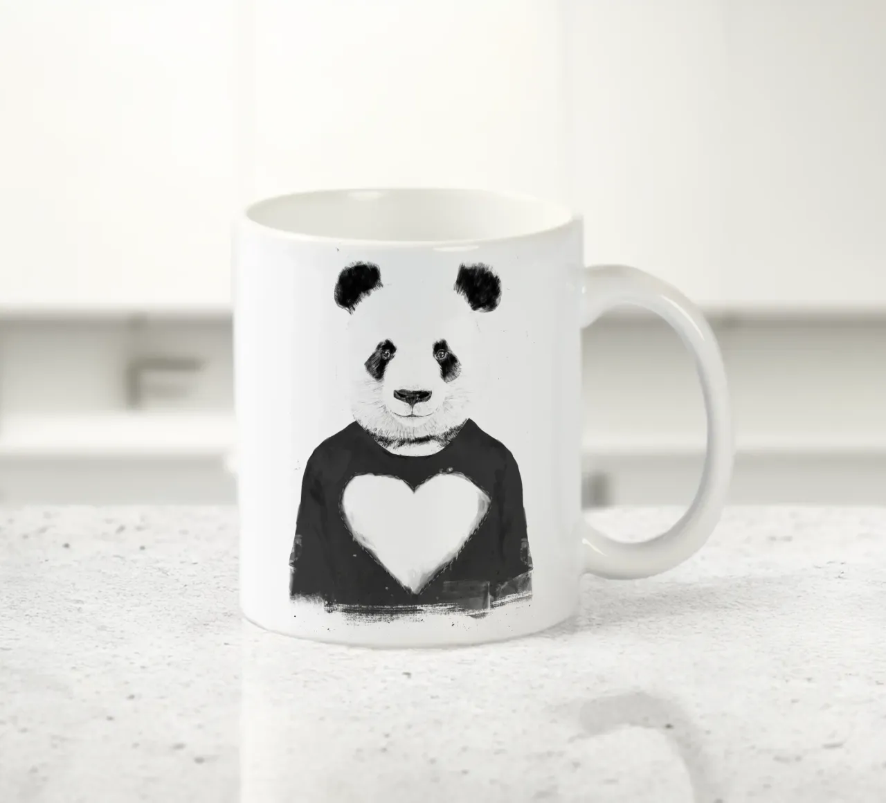 Lovely Panda tazza in ceramica da Balazs Solti