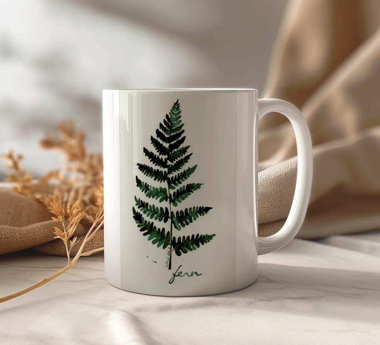 Fern tazza in ceramica da Nathys_illustration