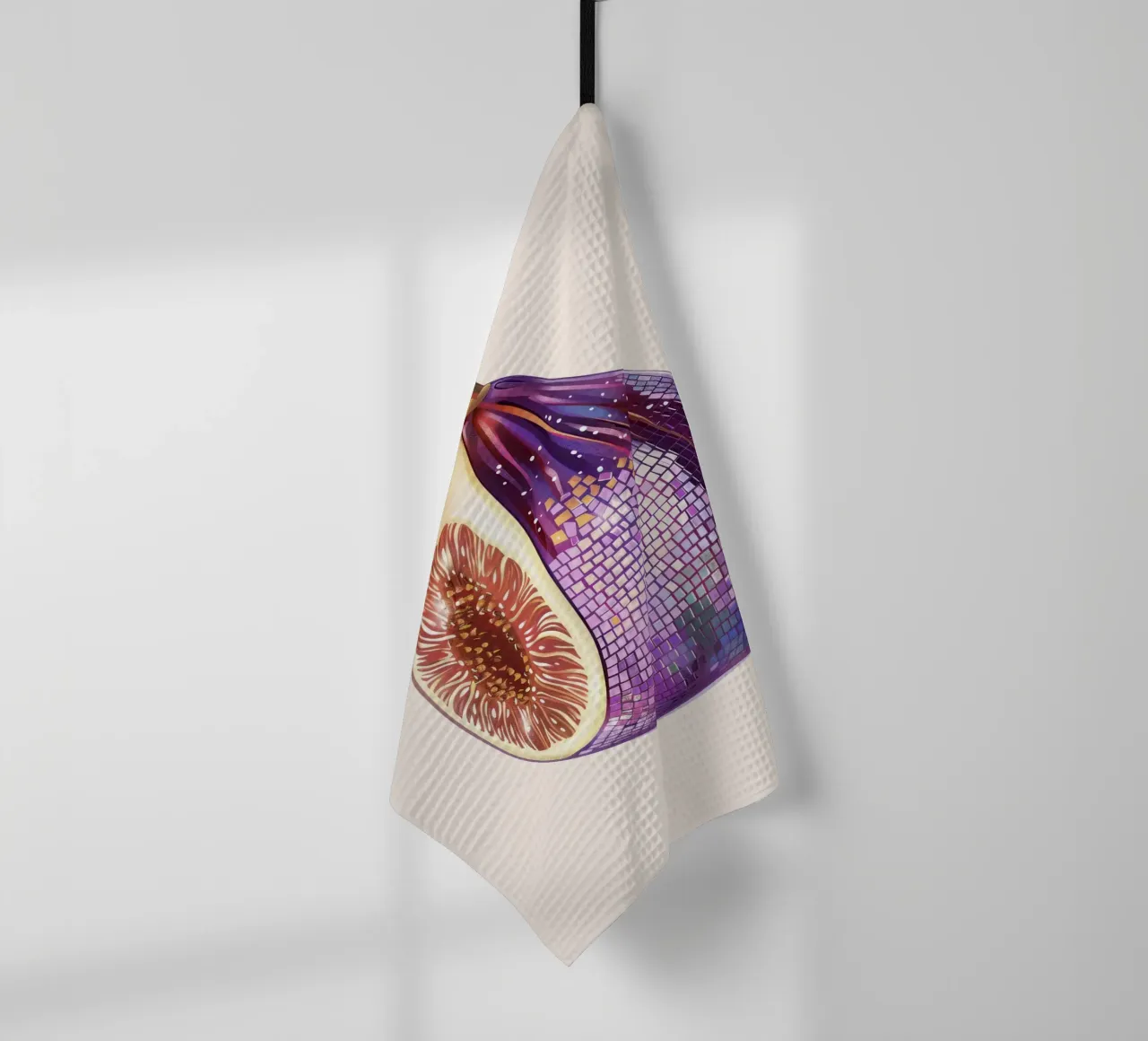 Fico, Disco Ball Art canovaccio da cucina da Peaches Art Prints