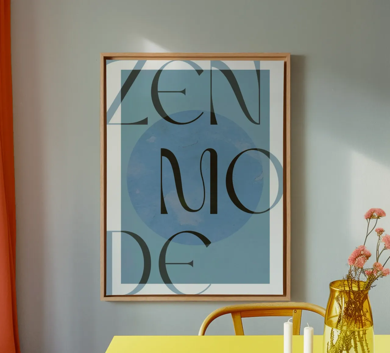 Zen Mode No 2 tela con Cornice a cassetta da treechild