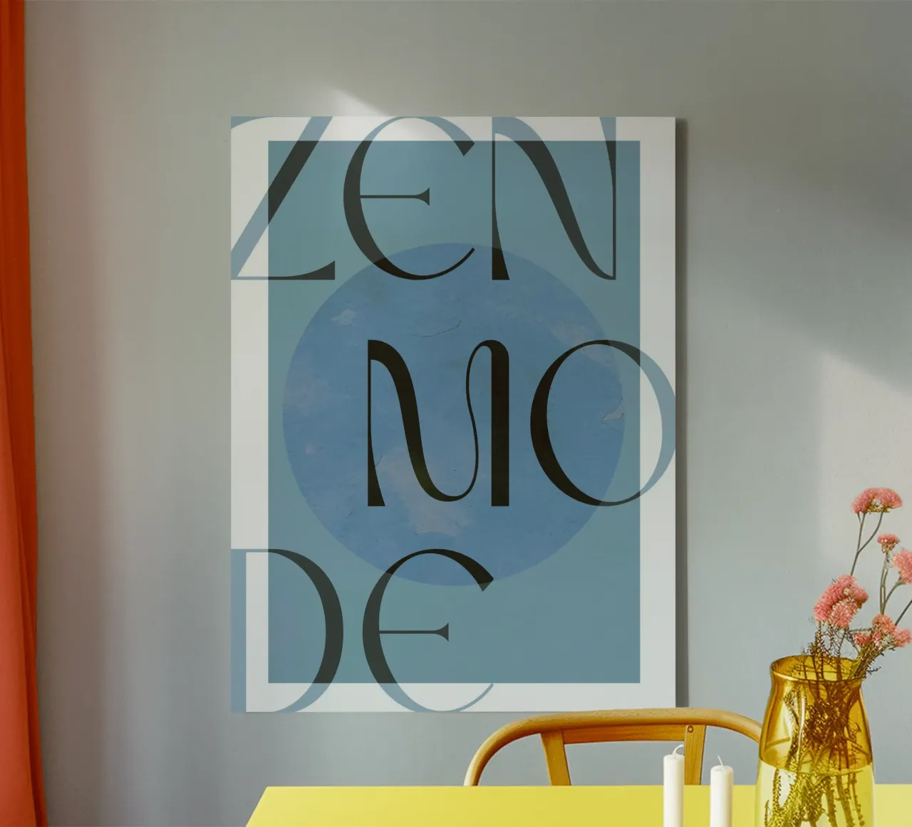 Zen Mode No 2 tela con Cornice a cassetta da treechild