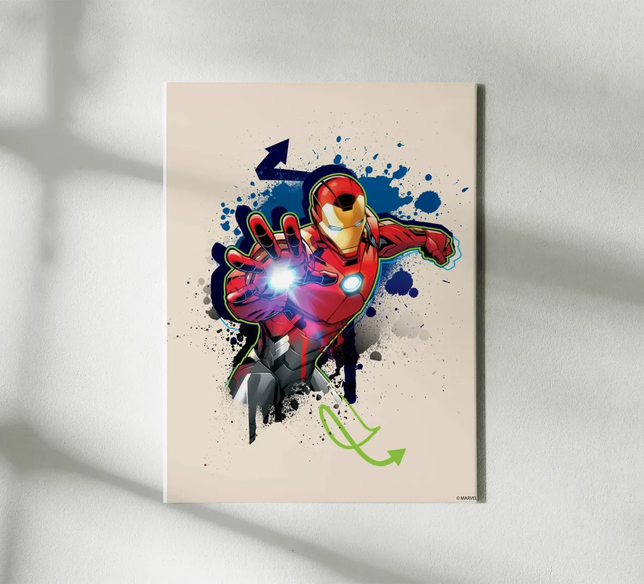 Iron Man - Power tela con Cornice a cassetta da MARVEL Designs by JUNIQE