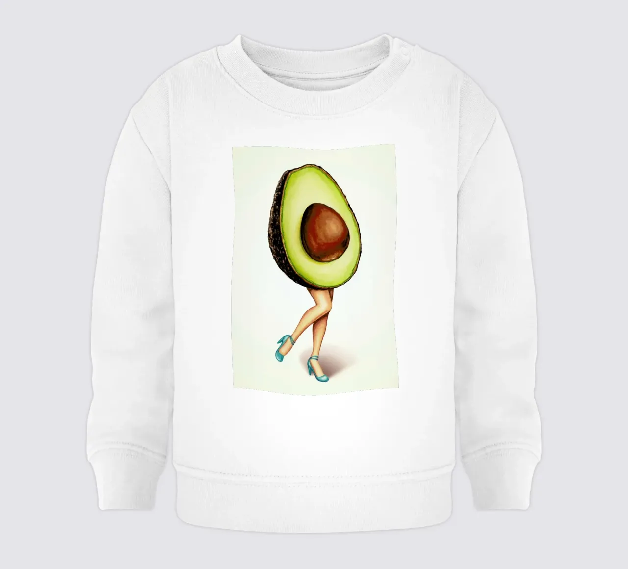 Fruit Stand - Avocado sudadera de bebé de Kelly Gilleran
