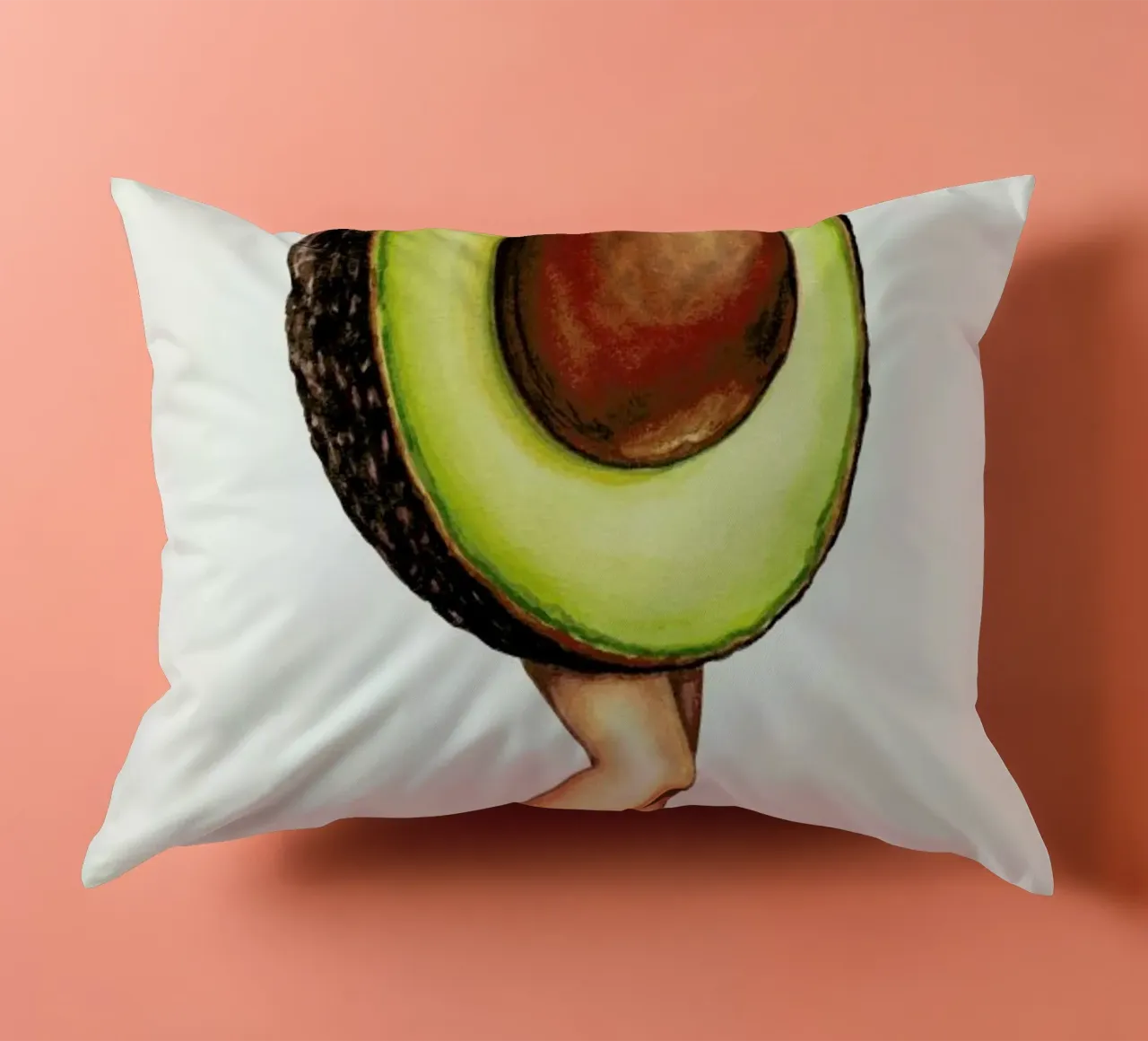 Fruit Stand - Avocado cuscino da Kelly Gilleran