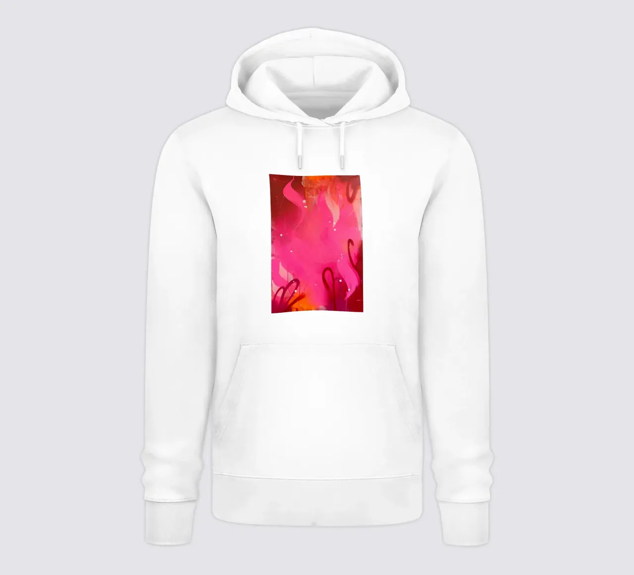 Graffiti pink felpa con cappuccio da Flo Klein