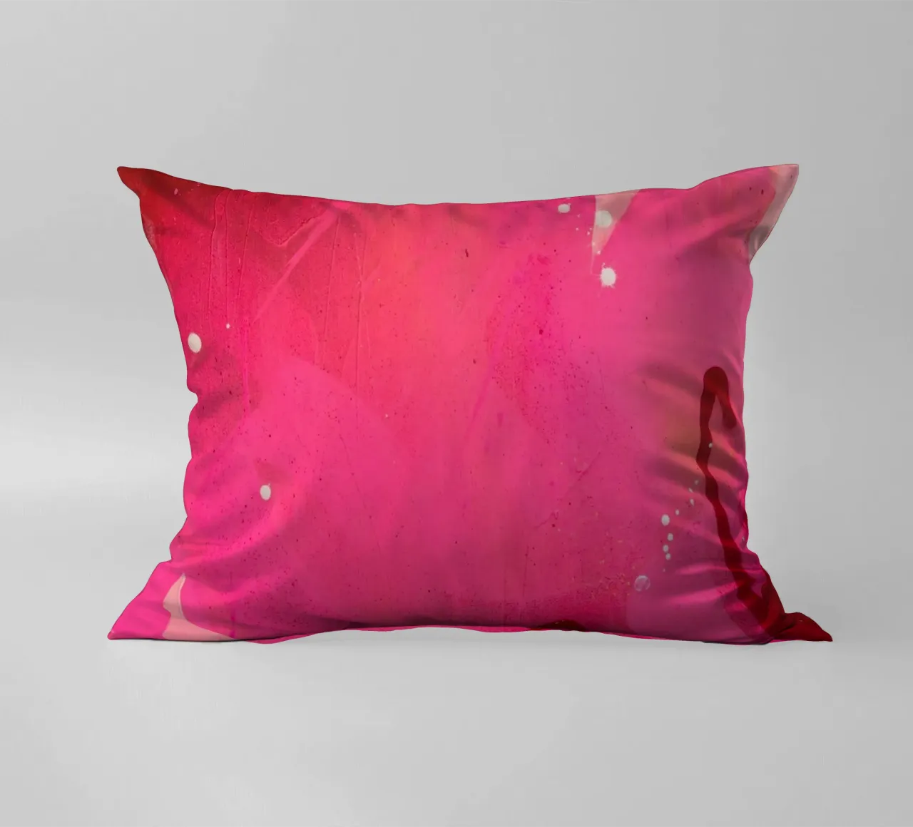 Graffiti pink decorative cushion by Flo Klein