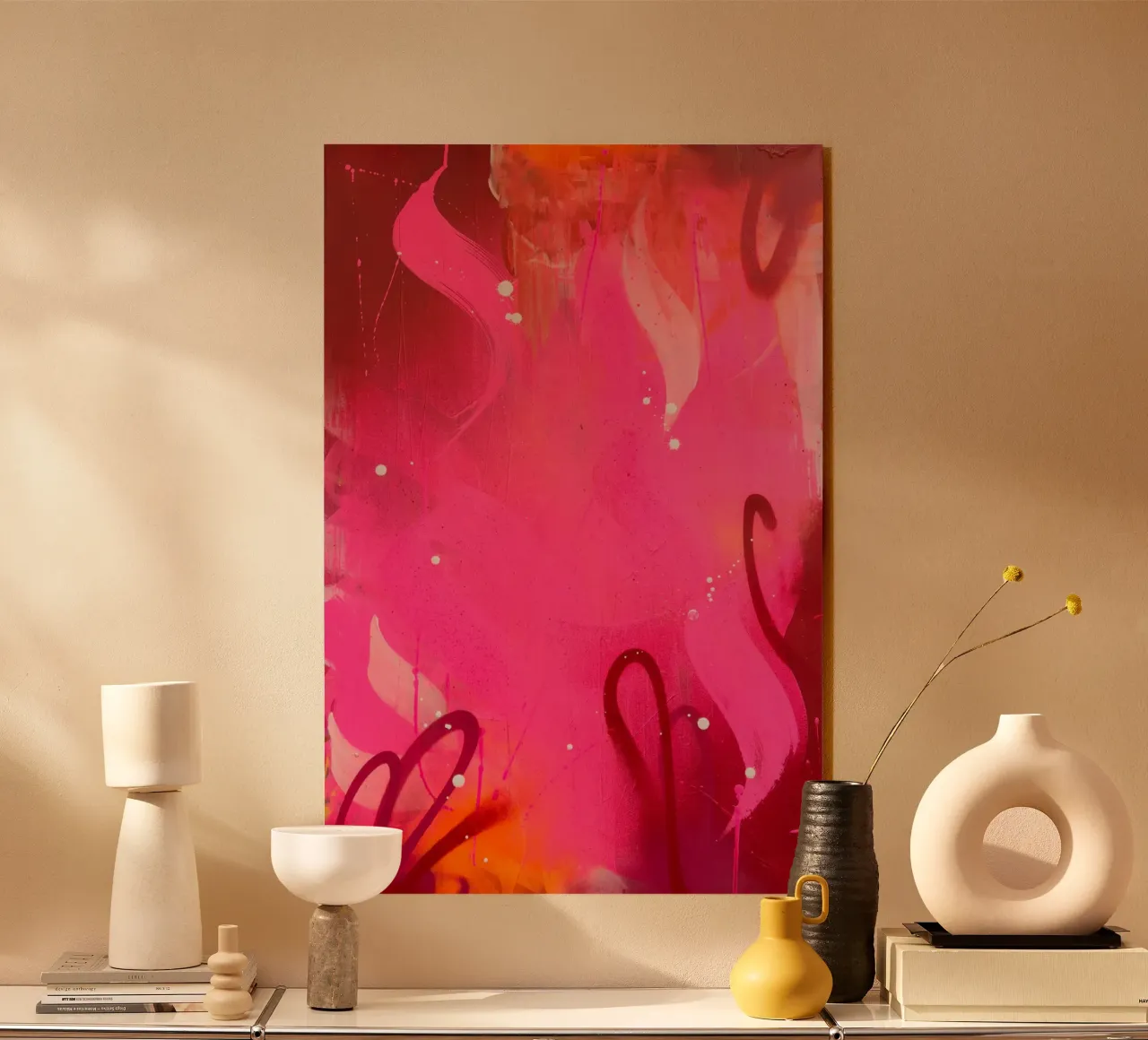 Graffiti pink plexiglass da Flo Klein