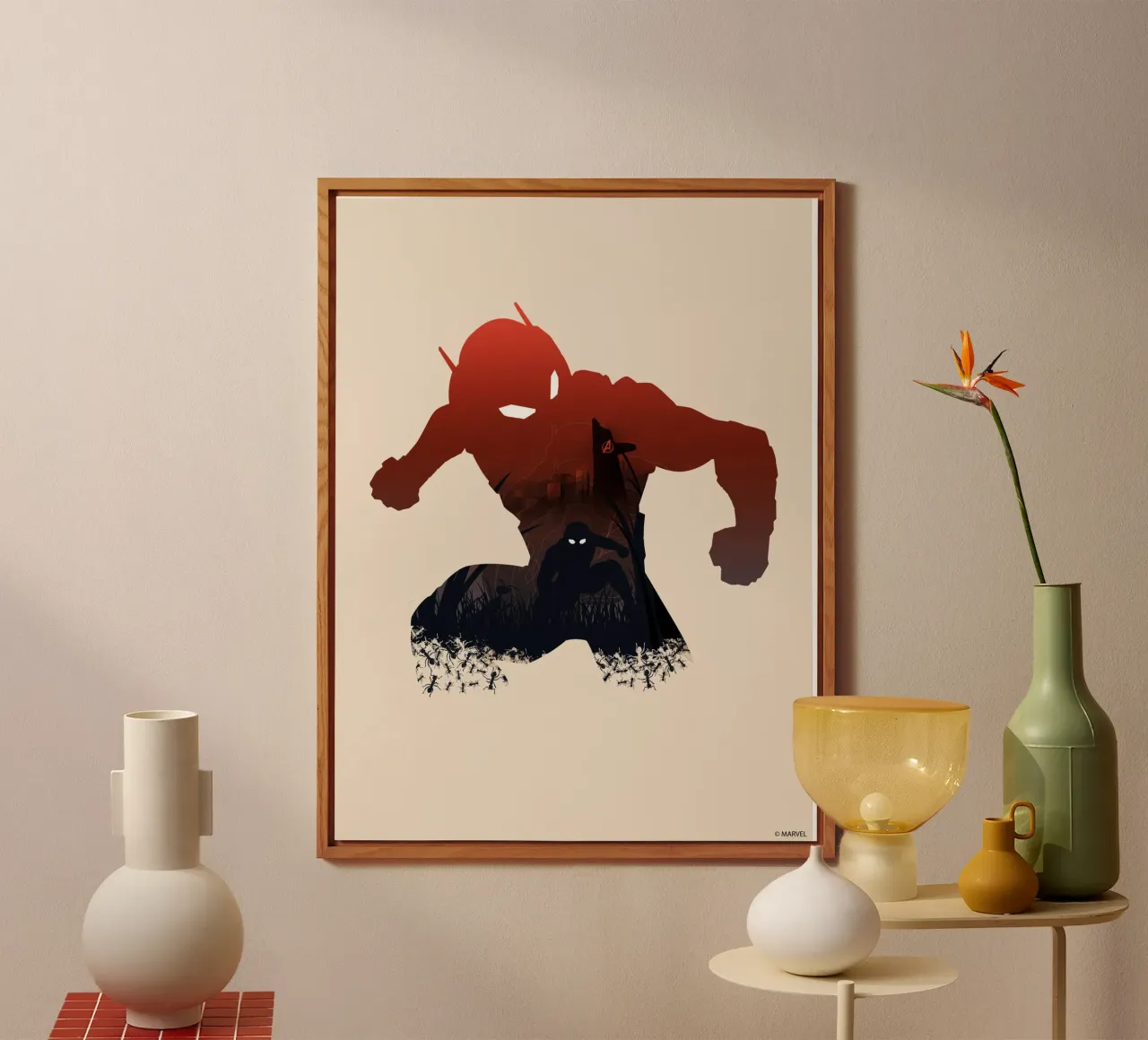 The Ant-Man alluminio dibond da MARVEL Designs by JUNIQE