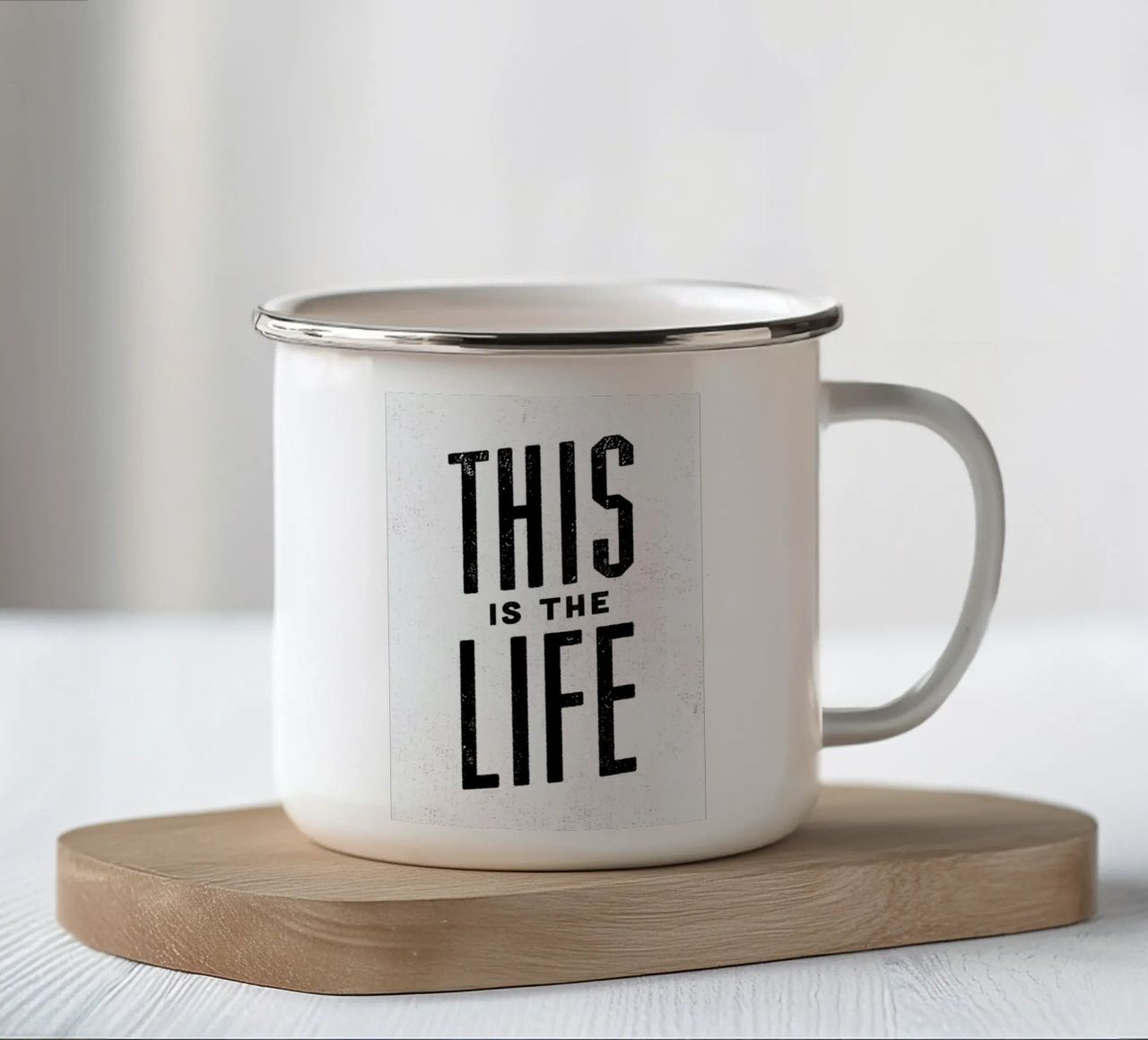 This Is the Life tazza in smalto da Summerchamps