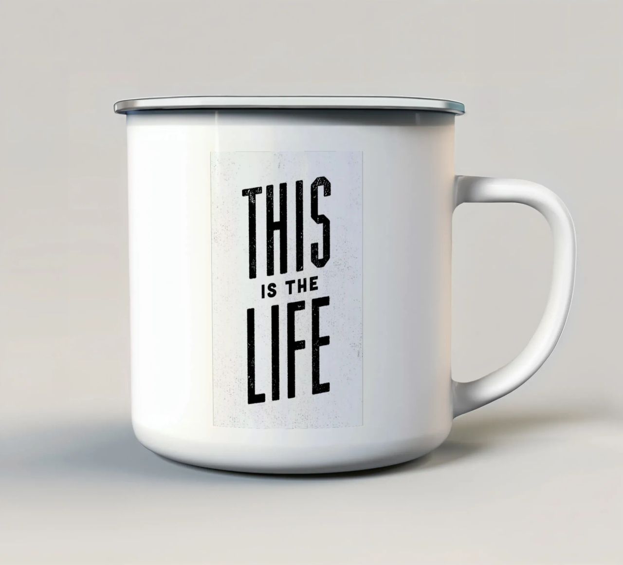 This Is the Life tazza in smalto da Summerchamps