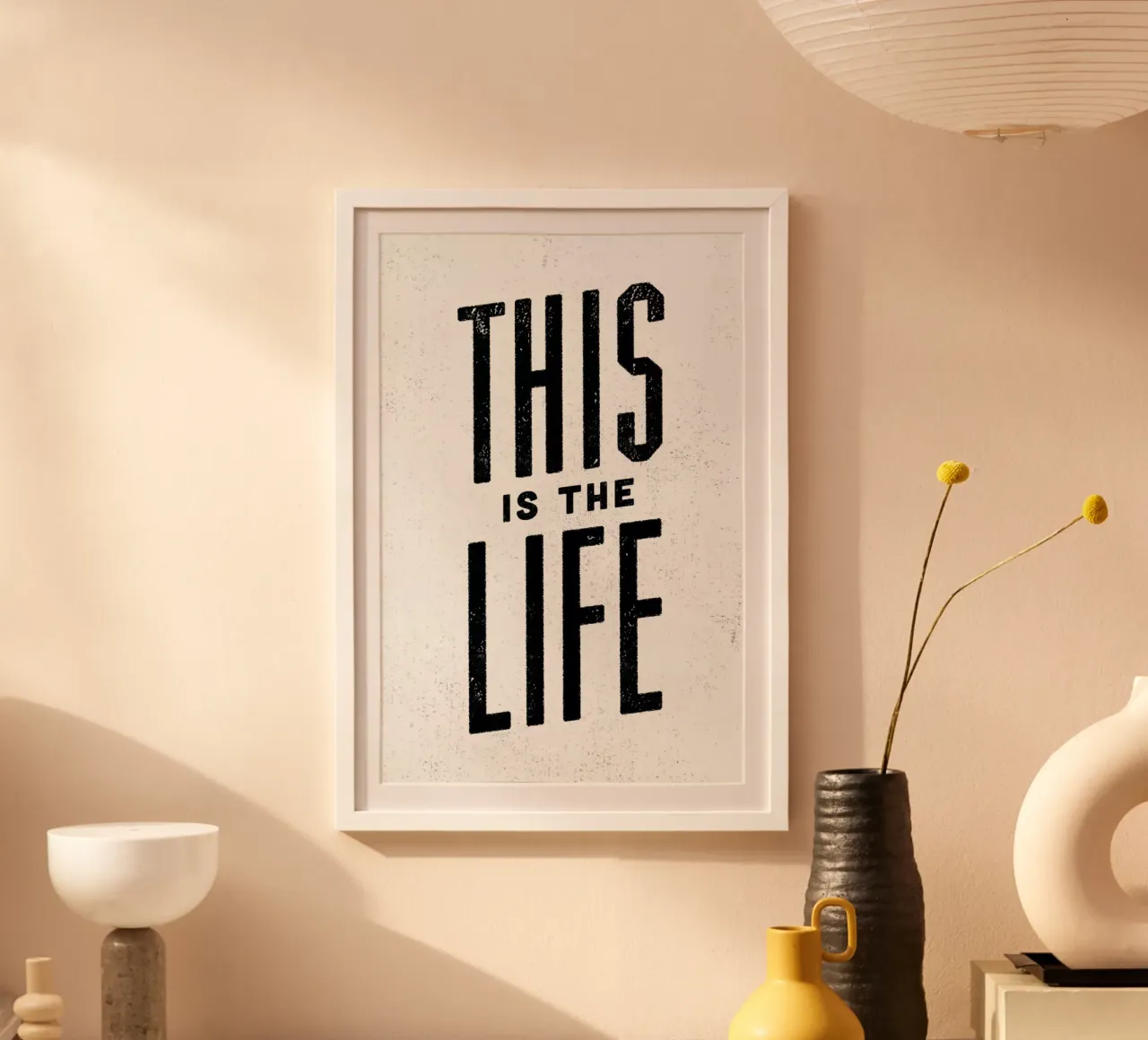 This Is the Life poster con telaio in legno da Summerchamps