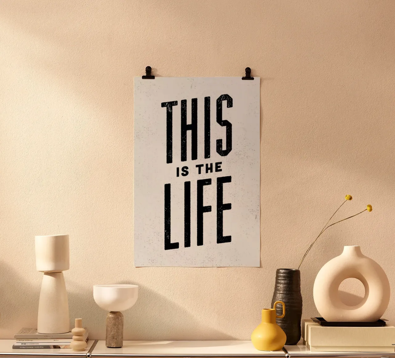 This Is the Life poster con telaio in legno da Summerchamps