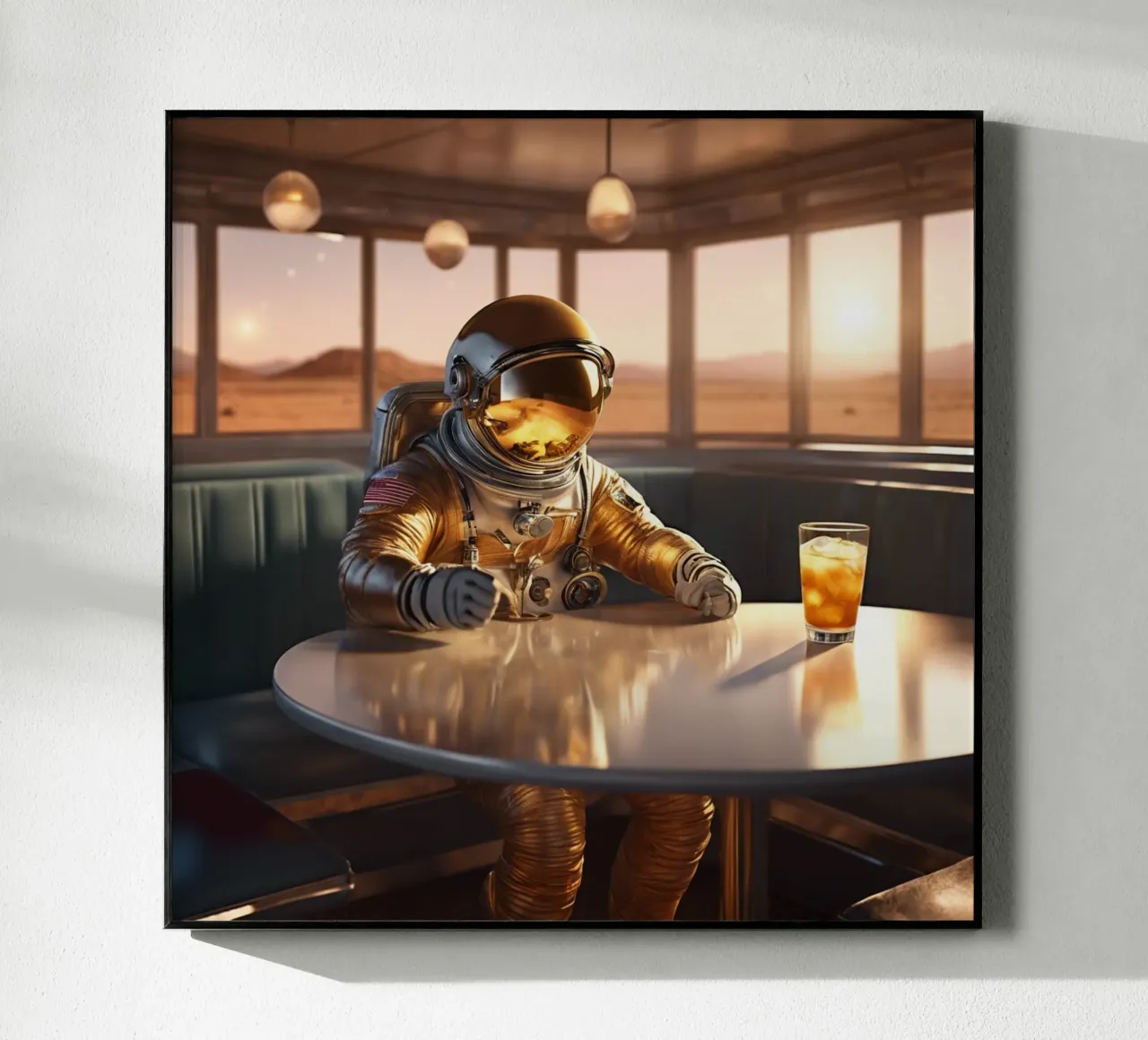 Astronaut plexiglass da Flo Klein