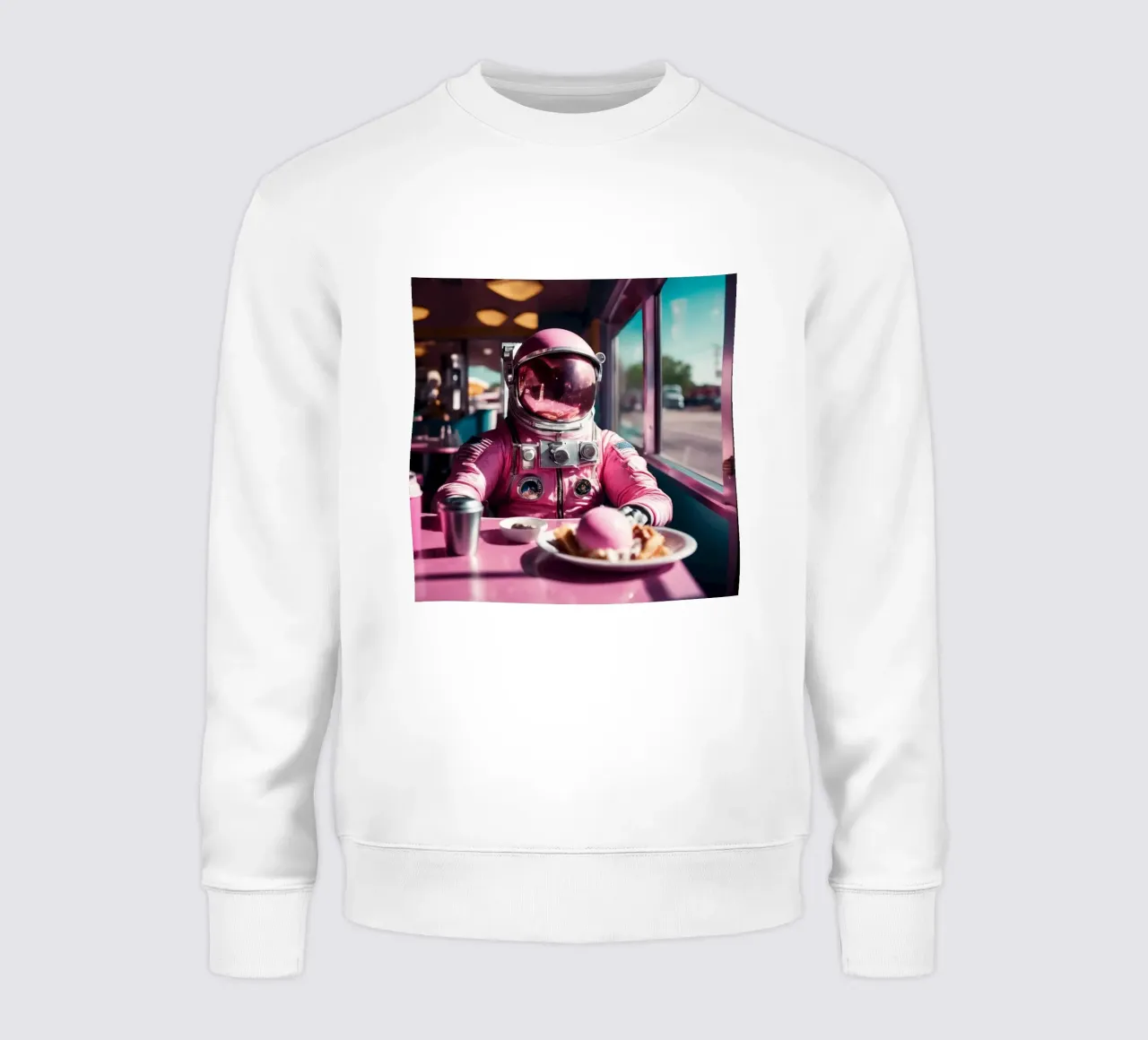 Pink Astronaut felpa da Flo Klein