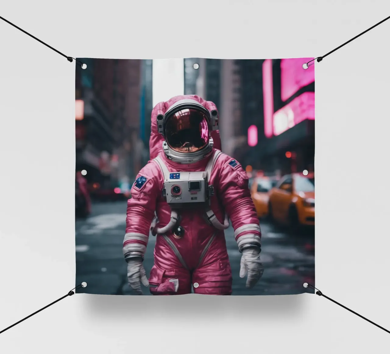 New York Astronaut pvc cover by Flo Klein