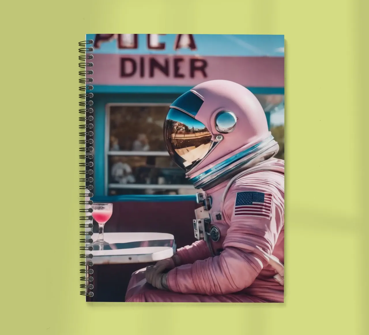 Astrodiner spiral notebook by Flo Klein