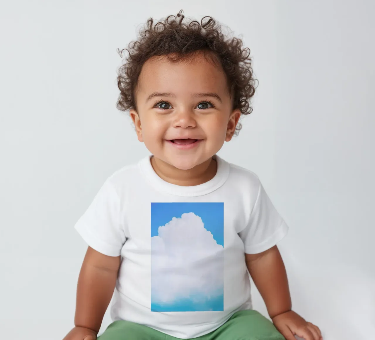 Blue Clouds III baby t-shirt by Tal Paz-Fridman