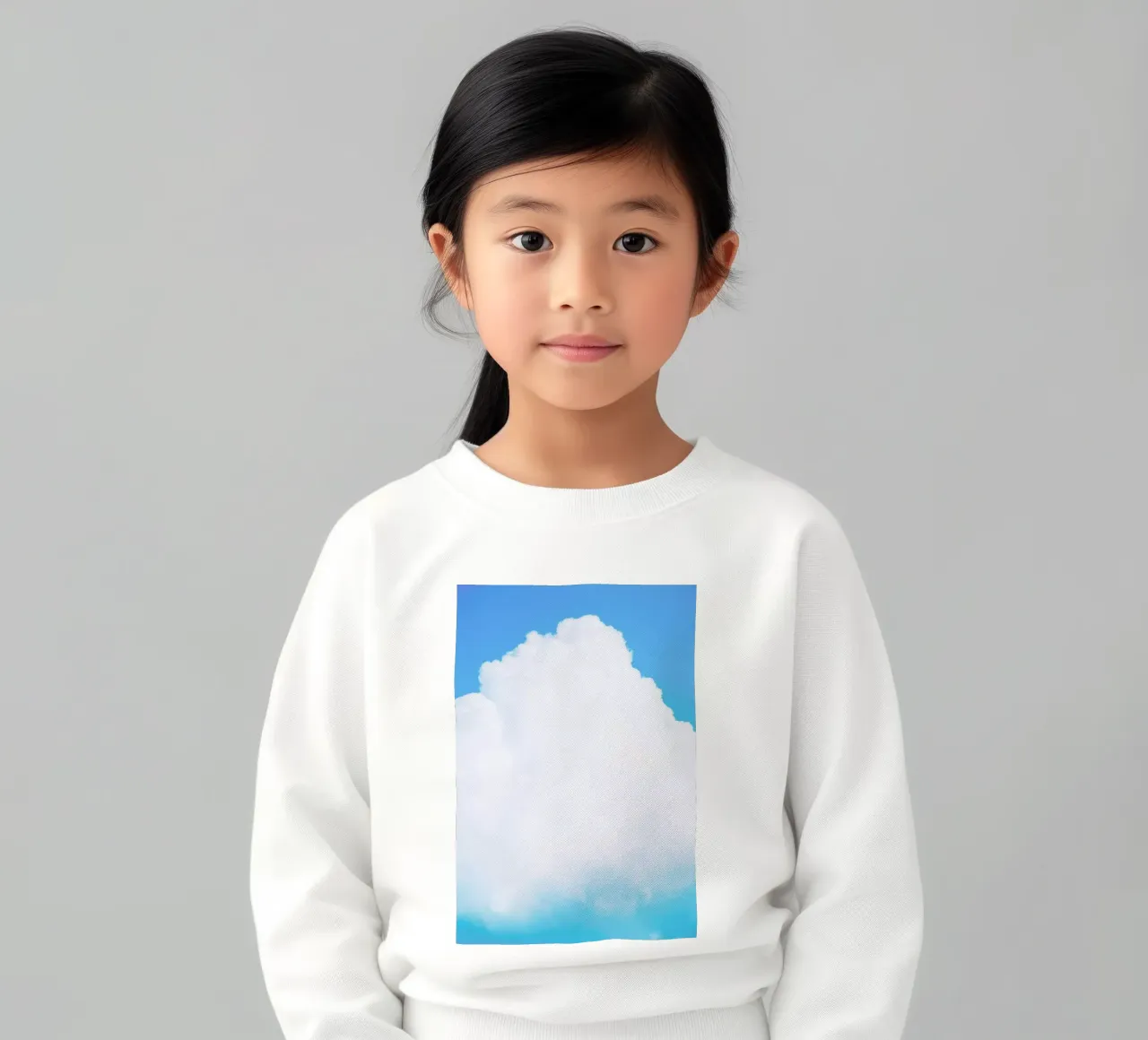 Blue Clouds III kids sweatshirt by Tal Paz-Fridman